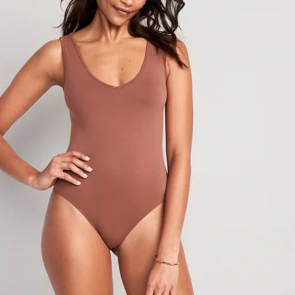 Old Navy Maroon tank bodysuit, XS